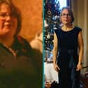 Hannah Paterson pictured before and after her major weight loss journey