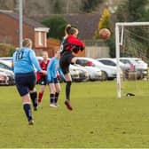 Action from Asfordby's cup clash. Photo submitted.