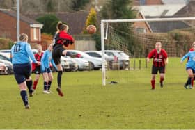 Action from Asfordby's cup clash. Photo submitted.