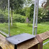 The now fenced-off site which has been earmarked for a new home on Navigation Close in Melton