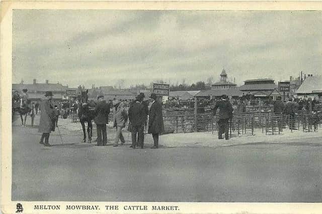 An old image of Melton cattle market