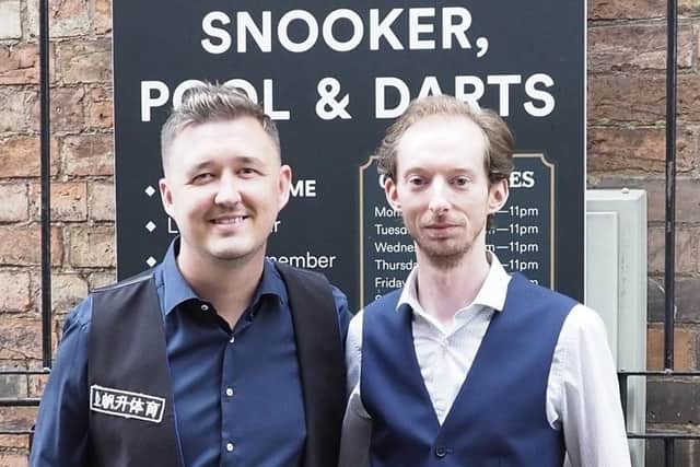 Jackson’s owner Ben Jackson welcomes Kyren to the King Street club.