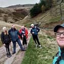 The team from More Coffee Co on their fundraising hike