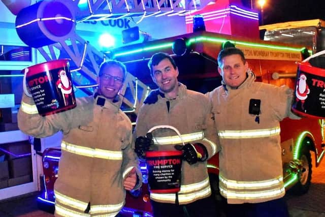 Melton firefighters on the Christmas Trumpton tour back in 2019
