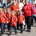 Some of the younger members of this year's parade