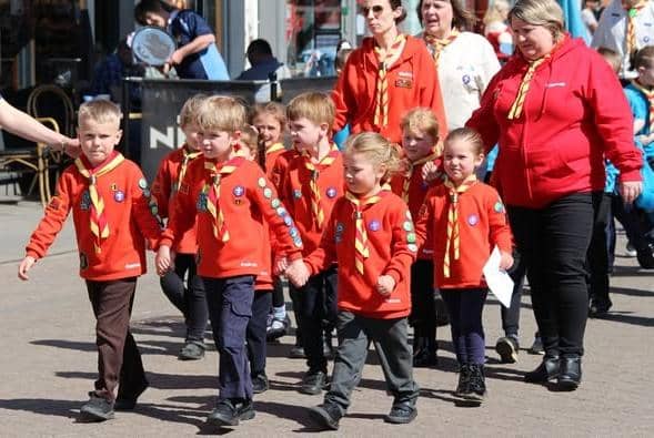 Some of the younger members of this year's parade