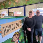 Dave and Cathy Gregory, owners of Jungle Bugs soft play centre
