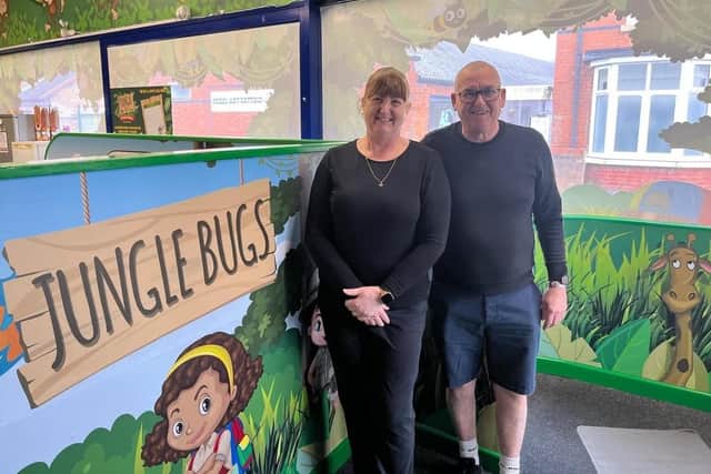 Dave and Cathy Gregory, owners of Jungle Bugs soft play centre