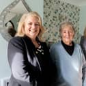 From left, Deborah Taylor with Beryl Lane, whose house is now warmer, thanks to Leicestershire County Council and Age UK support, and Kat Coggan, from Age UK