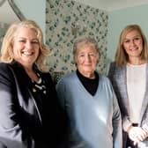From left, Deborah Taylor with Beryl Lane, whose house is now warmer, thanks to Leicestershire County Council and Age UK support, and Kat Coggan, from Age UK
