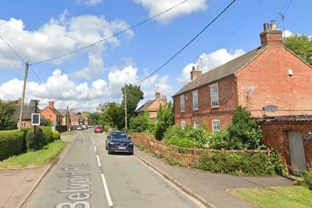 Belvoir Road in Redmile, where the planned children's home would be