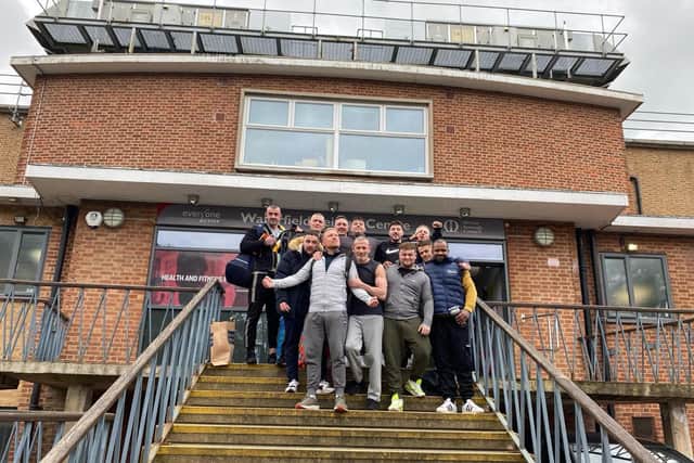 Residents from The Carpenter's Arms pictured during one of their gym visits to Waterfield Leisure Centre in Melton