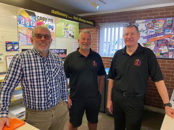 From left, Graham, Steve and Stuart Hall, pictured at the B&H Midland Services business which they have run for many years