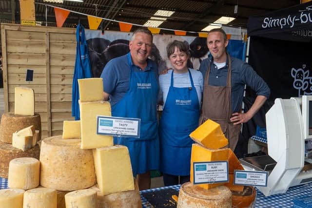 The Mrs Kirkham's stand at the Artisan Cheese Fair 2025 in Melton Mowbray
