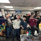 Gamers pictured at the 24-hour marathon at Melton's Black Dragon Games