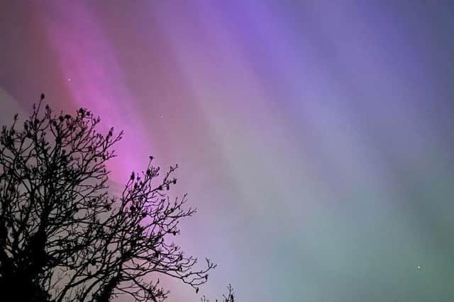 The Northern Lights viewed from Sandy Lane in Melton on Friday nightPHOTO: Fania Everitt