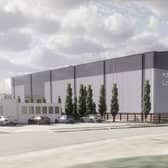 The planned new warehouse at the Hallmark site off Saxby Road in Melton