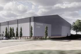 The planned new warehouse at the Hallmark site off Saxby Road in Melton
