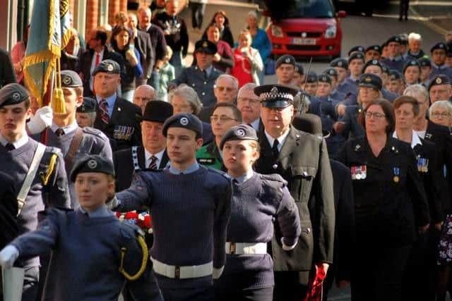A previous Battle of Britain parade in Melton