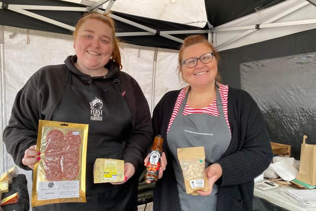 The Melton Cheeseboard and The Feast and the Furious stand at last year's East Midlands Food Festival at Melton Mowbray