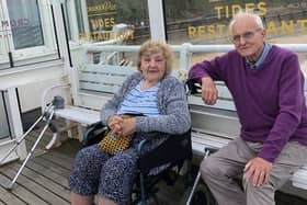 Davina Bates pictured with husband Michael on a trip to Cromer