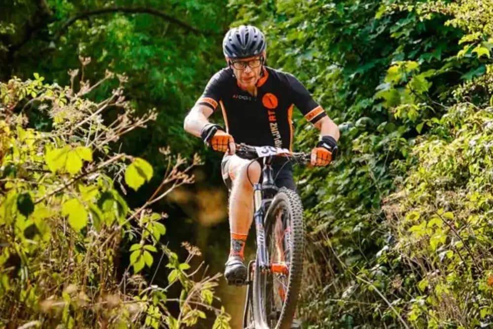 A riding flying on the Viking Challenge route this year