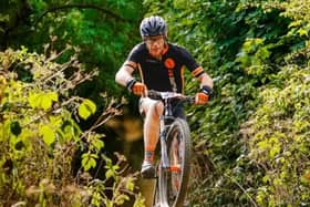 A riding flying on the Viking Challenge route this year