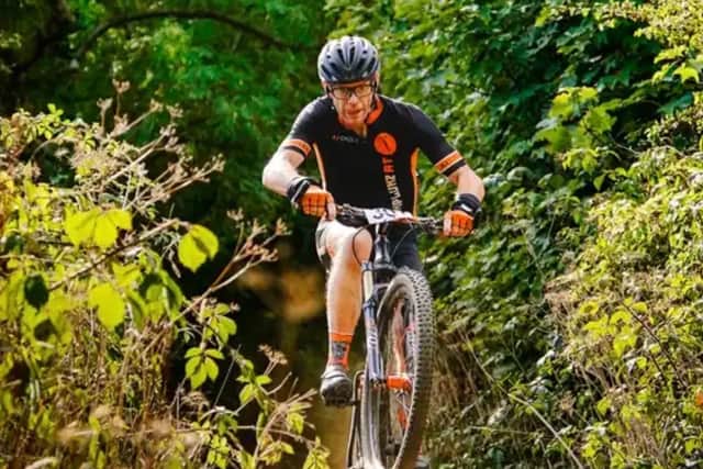 A riding flying on the Viking Challenge route this year