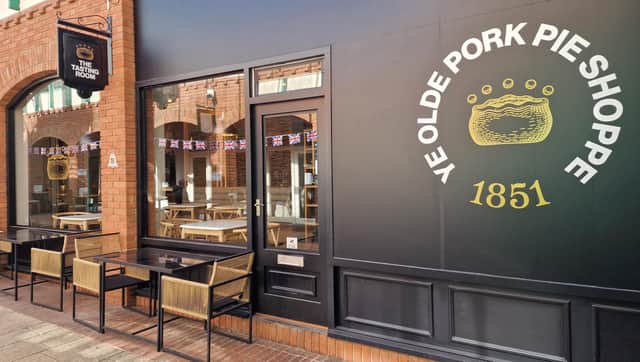 The Tasting Room at Ye Olde Pork Pie Shoppe in Melton Mowbray