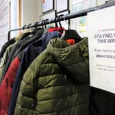 Some of the winter coats already donated at John Ferneley College