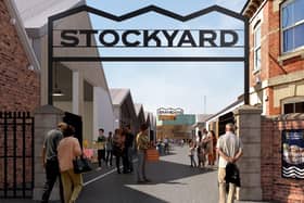 The planned new pedestrian entrance to the Stockyard off Scalford Road