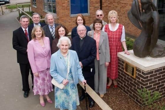 The late Rev John Hickling (second row on the right) pictured at a local event back in 2008