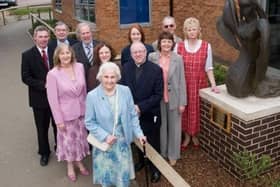 The late Rev John Hickling (second row on the right) pictured at a local event back in 2008