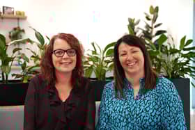 Amanda Heath (left), founder and manager of Melton and District Money Advice Centre, and Rachel Kolebuk, chief customer officer at Melton Building Society