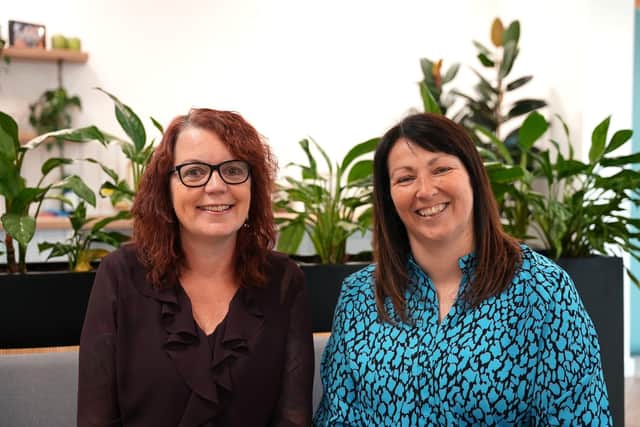 Amanda Heath (left), founder and manager of Melton and District Money Advice Centre, and Rachel Kolebuk, chief customer officer at Melton Building Society