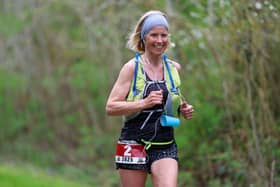 First lady finisher Louise Andrews from Kenilworth Runners