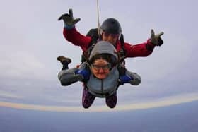 Rachel Cousen completes her fundraising skydive