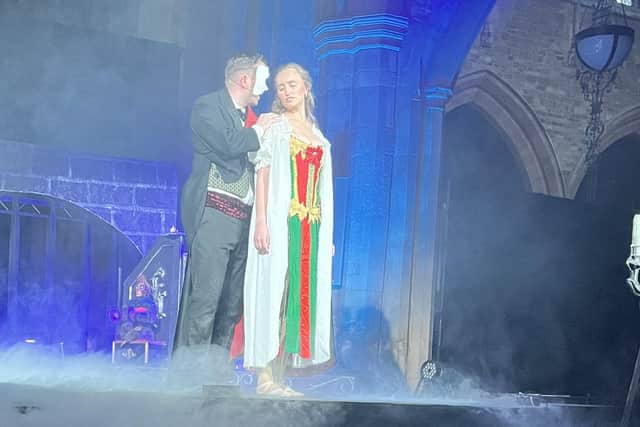 A haunting scene from The Phantom of the Opera at St Mary's Church, Melton Mowbray