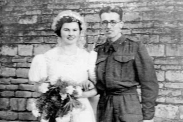 William and Vera Scholes on their wedding day in December 1940