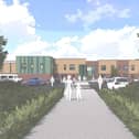 A computer image of what the new Leicestershire special school will look like