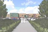 A computer image of what the new Leicestershire special school will look like