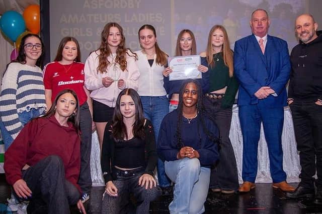 Asfordby Amateurs Girls FC U13s win the Junior Team of the Year award