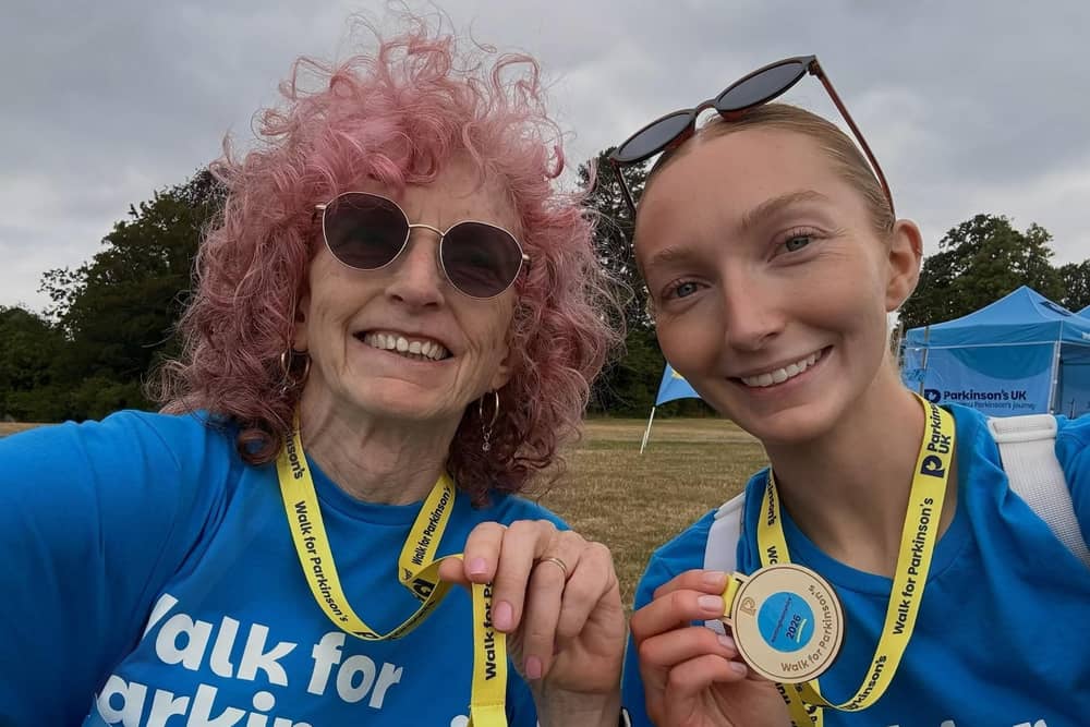 Jan Jackson and daughter Jessi pictured after completing their fundraising walk