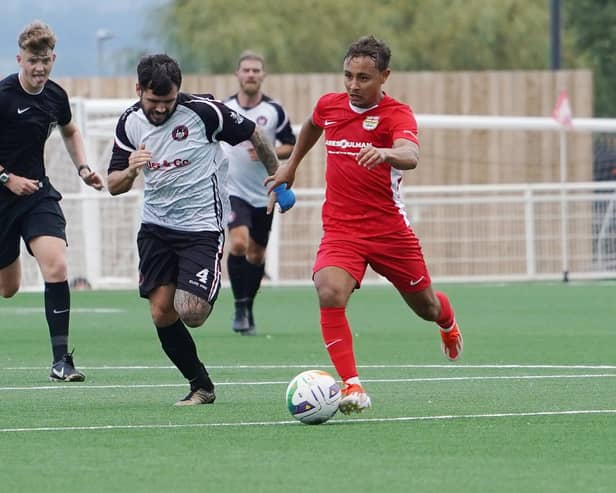 Syme Mulvaney scored the first goal in the match
