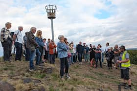 A guided walk at Mountsorrel Castle at a previous festival of archaeology