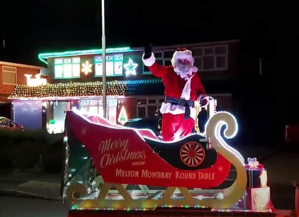 The Melton Mowbray Round Table Santa sleigh tour