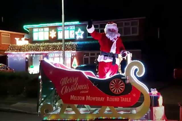 The Melton Mowbray Round Table Santa sleigh tour
