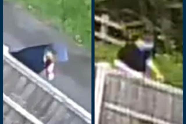 CCTV images of a man police want to talk to in relation to three incidents of indecent exposure in Melton