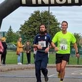 The finish line at the Birch Wood 10 run last year