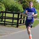 William Sercombe running in the recent Shakespeare Marathon in preparation for his fundraising running challenge